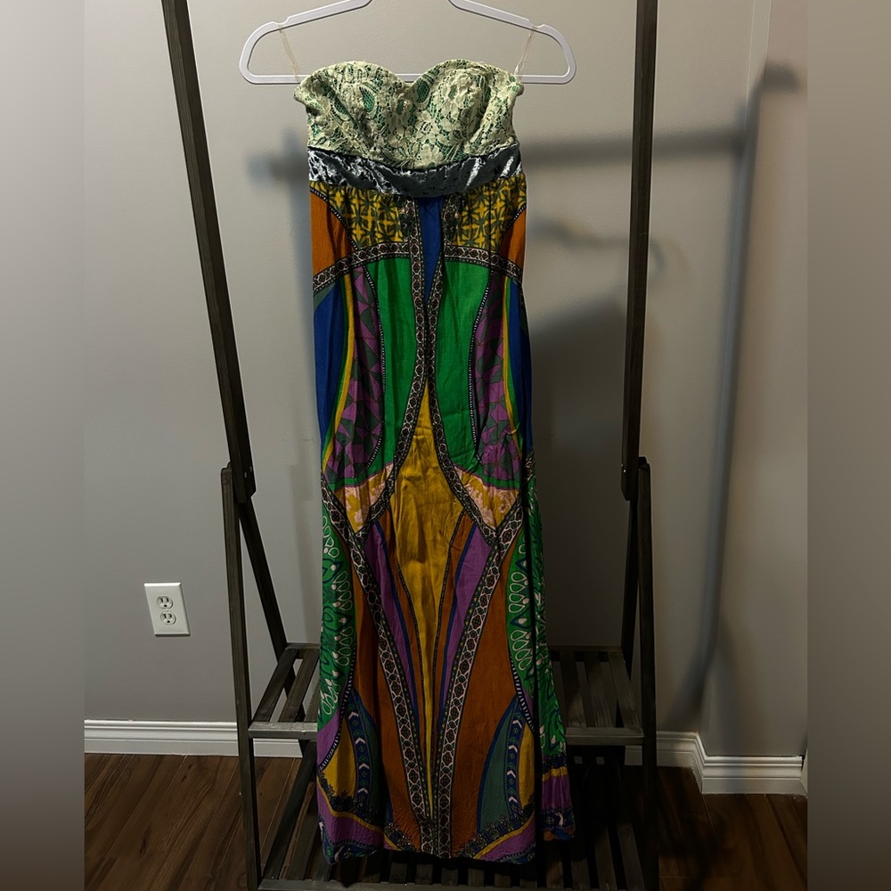 3 for 25 Flying Tomato Green Beachy Strapless Maxi Dress
